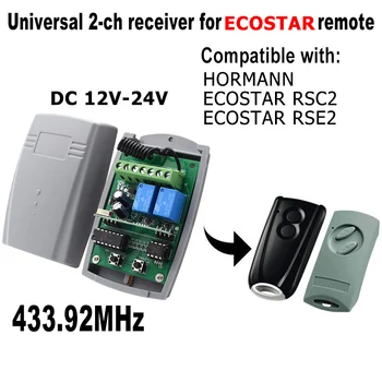 HORMANN ECOSTAR RSC2 RSE2 приемник за дистанционно управление ECOSTAR 433,92 Mhz приемник за дистанционно управление превключвател за гаражни врати 0