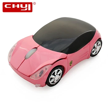 CHYI 2,4 G Мини Безжична Автомобилна Мишка 1600 Dpi USB Оптични Мишки Розови Сладки Мультяшные Автомобилни Мишка За Преносими КОМПЮТРИ Бележника