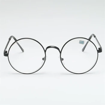 Студентът Късогледство Очила Дамски Мъжки Метални Кръгли Очила Със Степен на късогледство Очила с Диоптър-1 -1,5 -2 -2,5 -3 -3,5 -4,0 4