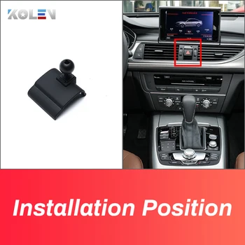 Кола за Мобилен Телефон За Audi A6 A7 2012 2013 2014 2015 - 2018 GPS Гравитационната Специална Поставка за Монтиране на Навигационни Скоба Аксесоари 1