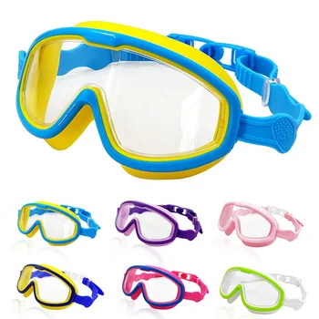 По-голяма Рамка Детски Очила за Плуване, Фарове за Очила за Плуване с Широк Преглед на за Момчета И Момичета Детски очила за басейн 5