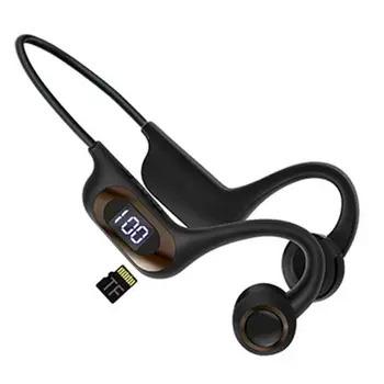 AKZ-G3 Bluetooth Слушалки с Костна проводимост V5.3, Ухото куки, Безжични Спортни Слушалки с въздушна Проводимост, Подкрепа TF карта, За да улици 1