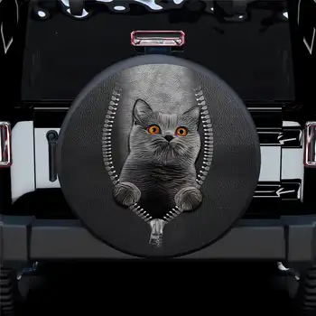 Странното Животно Котка/Куче е Дубликат Гума Калъф за Джип Hummer по Поръчка Сладки Прахозащитен Автомобилни Капаци за Колелата 14 