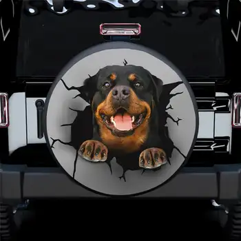 Странното Животно Котка/Куче е Дубликат Гума Калъф за Джип Hummer по Поръчка Сладки Прахозащитен Автомобилни Капаци за Колелата 14 
