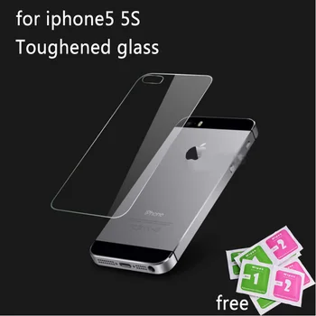 Задната част на Защитен слой от закалено стъкло за iPhone 5 5S SE, Прозрачно Темперирано Защитно Фолио, Защитно Фолио pelicula de vidro, Защитно покритие