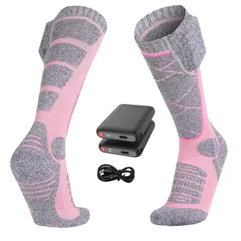 Чорапи с нагревател 3-степенна Корекция на температурата Чорапи с топъл Акумулаторни Електрически Чорапи с акумулаторна батерия с капацитет 5000 mah За употреба на открито
