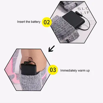 Чорапи с нагревател 3-степенна Корекция на температурата Чорапи с топъл Акумулаторни Електрически Чорапи с акумулаторна батерия с капацитет 5000 mah За употреба на открито 3