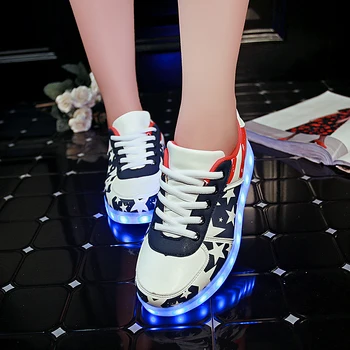 RayZing LED ОБУВКИ ЗА чифт Ежедневни Обувки С Led Светлина Мъжки Унисекс USB Акумулаторна Светодиодна Обувки С Подсветка за Възрастни Led Обувки