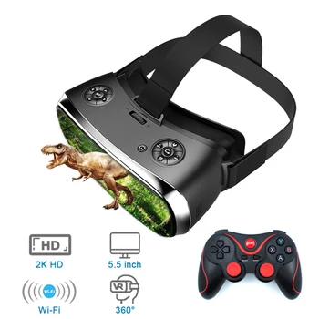 VR интегрирана машина 2K HD WIFI 3D Смарт очила 3G 16G Всичко в едно VR Очила за виртуална реалност С ефекта на Потапяне VR Каска Кутия