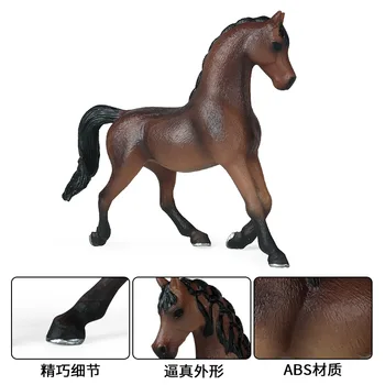 Имитация на животински модел на коня детска играчка от твърда статична Липизама кон на сцената украса на ръководство 2