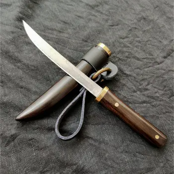 Trskt Дървена Дръжка Японски Дамасский Джобен Нож, Ловен Тактически Открит EDC Инструмент За Събиране на Ножове Туристически Ножове Подарък Дропшиппинг