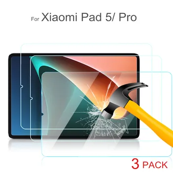 Защитно Фолио за Стъкло е от 3 теми за Xiaomi Pad 5 Mi pad 5 Pro Защитно Фолио за Екран за Xiaomi Redmi 10,6 Mi Pad 4 Plus Защитни Фолиа за Екрана 0