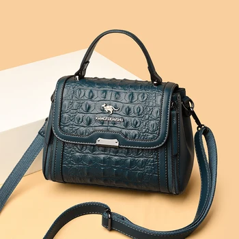Дизайнерски чанти През рамо от Крокодилска кожа с петна, Модни Луксозни Маркови Дамски Чанти, Нови, Висококачествени Дамски Чанти-незабавни посланици, Bag-чанта 1