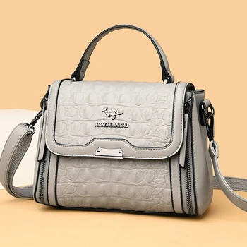Дизайнерски чанти През рамо от Крокодилска кожа с петна, Модни Луксозни Маркови Дамски Чанти, Нови, Висококачествени Дамски Чанти-незабавни посланици, Bag-чанта 2