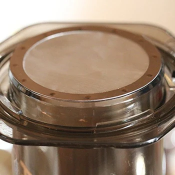 2 Кафе на метални филтъра - за многократна употреба филтър от неръждаема Стомана за насърчаване на кафе Aeropress 4