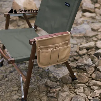 ShineTrip A400 Открит Преносим Стол За Къмпинг Подлакътник Чанта За Съхранение На Сгъваем Стол Многофункционален Страничен Джоб Подвесная Чанта