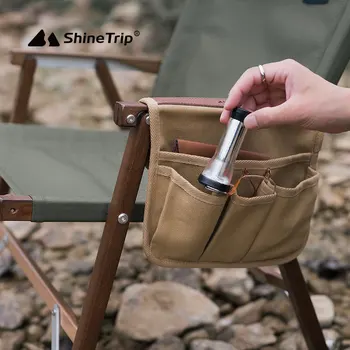 ShineTrip A400 Открит Преносим Стол За Къмпинг Подлакътник Чанта За Съхранение На Сгъваем Стол Многофункционален Страничен Джоб Подвесная Чанта 2