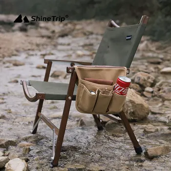 ShineTrip A400 Открит Преносим Стол За Къмпинг Подлакътник Чанта За Съхранение На Сгъваем Стол Многофункционален Страничен Джоб Подвесная Чанта 3