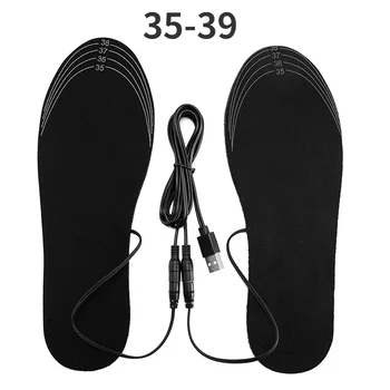 USB Акумулаторни Стелки С Топъл Размер 35-46 САМ Адаптивни Електрическа Обувки С Топъл Подложка за работа на Открито и Ски през Зимните Гети За Крака 1