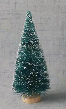 100шт Коледна украса малка бор мини коледно дърво за декорация подпори Санта сняг, студ настолни бижута вечерни полза 3
