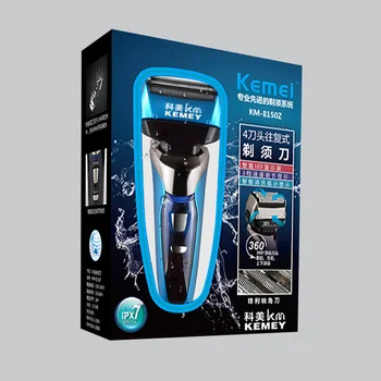 Kemei Акумулаторна Безжична Водоустойчив Мъжки Самобръсначка С LCD дисплей Функция за Бързо Подстригване Инструменти За Подстригване На Косата На Лицето 42 5