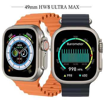 Смарт Часовника 49 ММ HW8 Ultra Max Series 8 Температура на Тялото Bluetooth Предизвикателство Нивото на Глюкоза в Кръвта Умен Часовник с каишка за Мъже и Жени PK W27