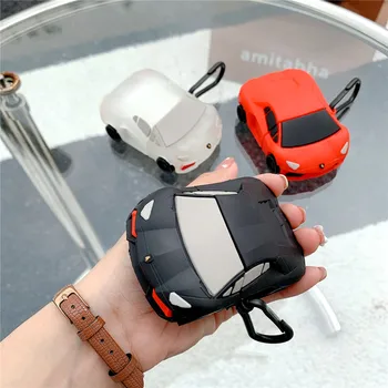 Креативен 3D Спортен Автомобил Калъф За Airpods Мек Силиконов Калъф С Брелком За Apple Airpods 1 2 3 Pro Защитен Калъф За Слушалки 2