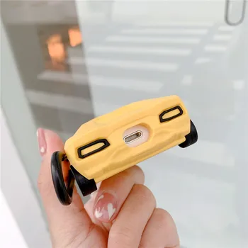 Креативен 3D Спортен Автомобил Калъф За Airpods Мек Силиконов Калъф С Брелком За Apple Airpods 1 2 3 Pro Защитен Калъф За Слушалки 5