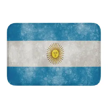 Флаг на Аржентина и майское слънцето Мат Противоскользящий Кухненски Подложка За Баня, Всекидневна Врата на Пода на Входната Килим Килим