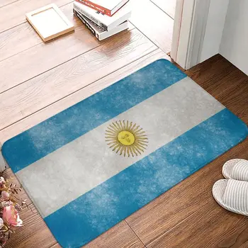Флаг на Аржентина и майское слънцето Мат Противоскользящий Кухненски Подложка За Баня, Всекидневна Врата на Пода на Входната Килим Килим 1