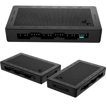 DEEPCOOL SC790 от 1 до 6 ARGB и PWM 2-в-1 RGB шаси фен hub SATA захранване магнитен дизайн 6 комплекта ARGB/PWM интерфейс фен hub 1