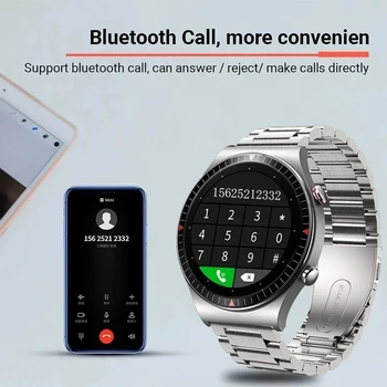 Смарт Часовници За Мъже И Жени Bluetooth Покана Спортен Фитнес Тракер Smartwatch С 4 GB Памет TWS Музикален Гласов Асистент Запис на Звук 3