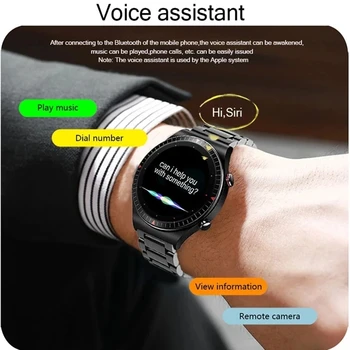Смарт Часовници За Мъже И Жени Bluetooth Покана Спортен Фитнес Тракер Smartwatch С 4 GB Памет TWS Музикален Гласов Асистент Запис на Звук 4