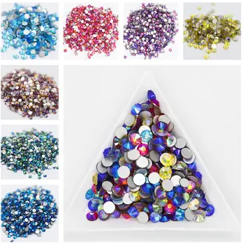 30 Crystal AB Цвят SS3 ~ SS30 Не Коригиране на Планински Кристал, кристали и Flatback Стъкло, Камък и Кристали За Нокти Diamond За Декорация на Нокти 0