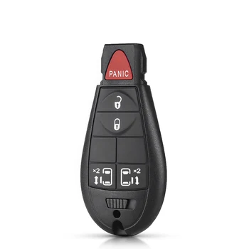 KEYYOU Замяната на Smart Remote Key Keyless Ключодържател Калъф 3 + 1 4 Бутона Кола Ключодържател За Chrysler Jeep Commander Grand Cheroke 1