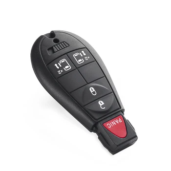 KEYYOU Замяната на Smart Remote Key Keyless Ключодържател Калъф 3 + 1 4 Бутона Кола Ключодържател За Chrysler Jeep Commander Grand Cheroke 3