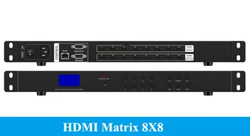 HDMI матрица 8х8 8 in, 8 out Професионален Инженерен Ниво 1080P60 Сплитер Превключвател Превключвател Подкрепа на бутоните от лентата с Видео Конвертор