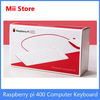 Комплект клавиатура за персонален компютър Raspberry pi 400, 4 GB оперативна памет, 1,8 Грама на процесора Cortex-A72, Вграден Wi-Fi, Bluetooth, Официалната мощност на SD-карти