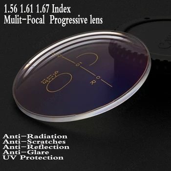 1,56 1,61 1,67 Пощенски код Многофокусные Прогресивно Асферичните Оптични Лещи, Предписани Късогледство Пресбиопия Рецепта за Очила, Лещи FT0004