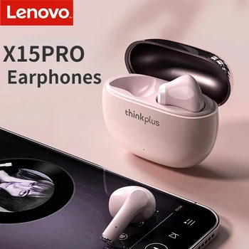 Lenovo X15Pro Безжични Bluetooth Слушалки AAC/SBC Аудио Декодиране Сабвуферные Слушалки Lenovo с Шумопотискане Сензорни Слушалки 0