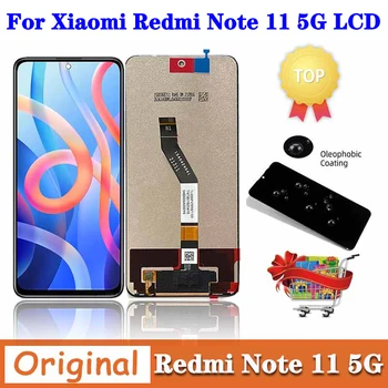 10 Точков Сензорен Екран За Xiaomi Redmi Note 11 5G LCD дисплей Тъчпад Екран Дигитайзер възли За Redmi Note11 LCD