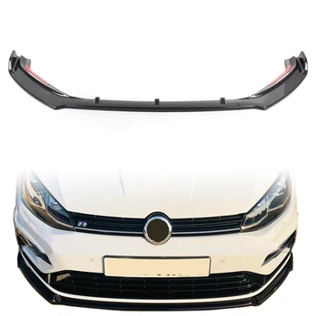 За Golf MK7 Автомобил на Предната Броня, Спойлер За Volkswagen 2013 2014 2015 2016 2017 г., 7,5 модел, Въглеродни влакна, Оформление, ABS-Пластмаса
