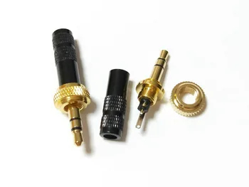 3,5 мм Винт за Заключване Стереоразъем Съединители със Златно покритие Паяльные конектори Нови 3