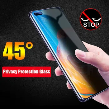 3D Защитно фолио за екран за поверителност за HuaWei P40 Pro, Защищающая от Надзъртане, Закалено Стъкло за HuaWei P20 P30 PRO, P40 Lite, Защитно Стъкло от Шпионски филм
