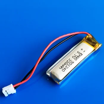 3,7-220 mah Lipo полимерна батерия Акумулаторна 501240 с жак JST 2,0 мм 2pin За слушалки, Bluetooth 1