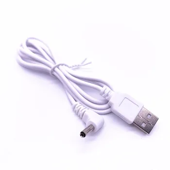USB A към DC 3,5 мм / 1,35 mm 5 Волтов конектор dc Конектор за захранване 100 см 3 метра Бял / Черен 1