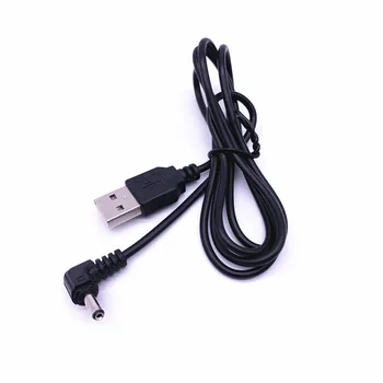USB A към DC 3,5 мм / 1,35 mm 5 Волтов конектор dc Конектор за захранване 100 см 3 метра Бял / Черен 3