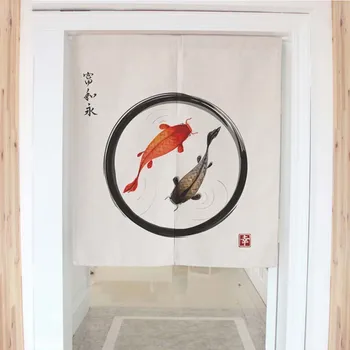 1БР Декоративни Китайски Стил Екран Дракон Модел Врата Завесата Риба Антре, Кухня Ридо Радостно на Врата Завесата HM109*40