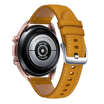 За Samsung Galaxy Watch 3 45 мм SM-R840 Каишка От Естествена Кожа Гривна Быстросъемный 22 мм и каишка За часовник Каишка За Часовник Гривна correa 1