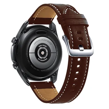 За Samsung Galaxy Watch 3 45 мм SM-R840 Каишка От Естествена Кожа Гривна Быстросъемный 22 мм и каишка За часовник Каишка За Часовник Гривна correa 2